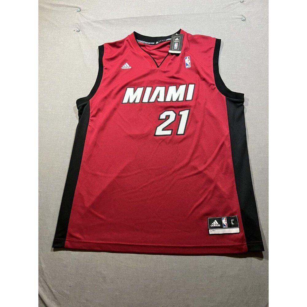 Miami Heat Hassan Whiteside‎ Jersey Men's Large Red Pullover Sleeveless Adult.